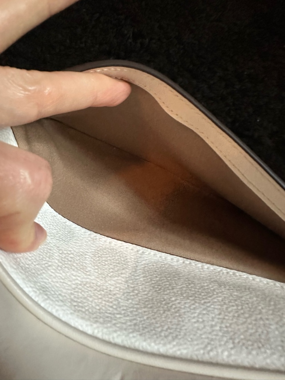 Coach mini Jamie Camera bag White Pebbled Leather Crossbody with Gold Logo - Picture 8 of 9